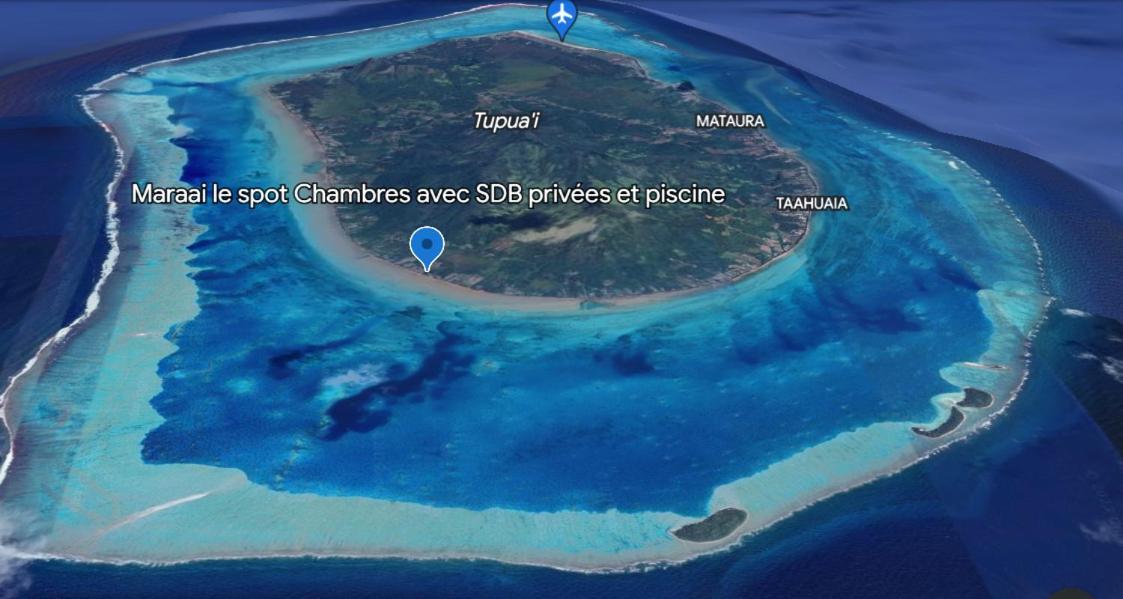 Mara'Ai Le Spot Tubuai, Chambre Triple Deluxe Mahu Sdb Privee Avec Piscine Mataura Exteriör bild